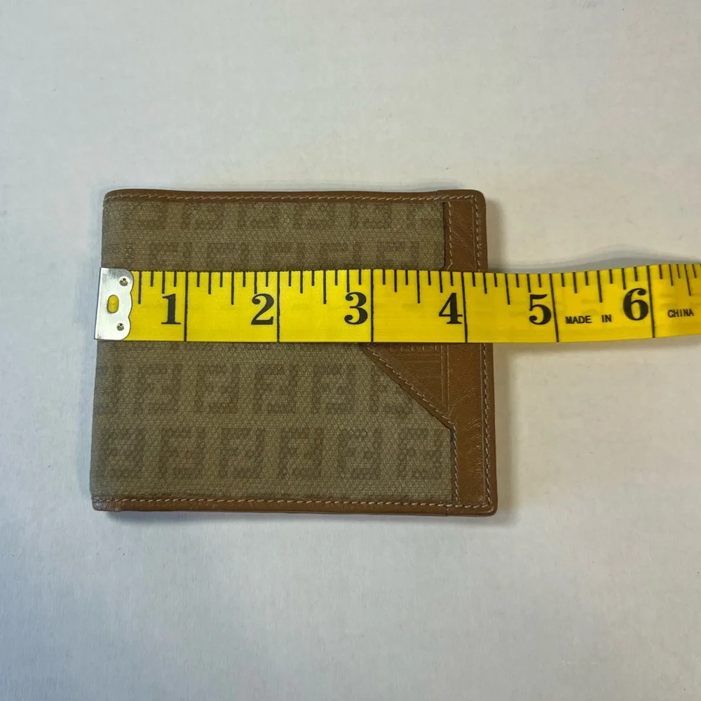 Fendi canvas leather